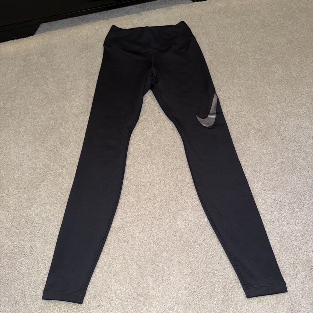 Nike DriFit XS Black Women's Running Leggings Athletic Sports Workout Wear
